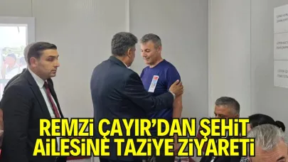 Milli Yol Partisi Lideri Remzi Çayır’dan Şehit Ailesine Taziye Ziyareti