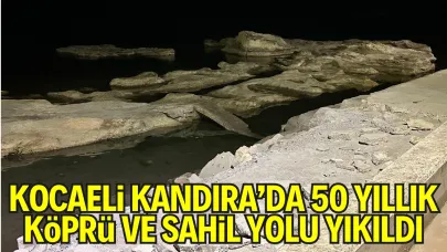 Kocaeli Kandıra’da 50 Yıllık Köprü ve Sahil Yolu Yıkıldı: Halk Tepkili, Belediyeden Açıklama Bekleniyor