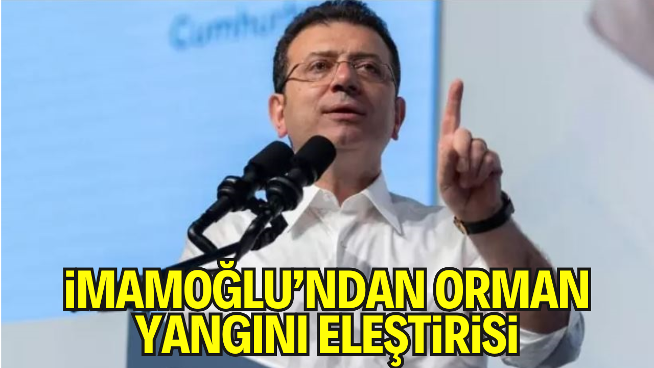 İmamoğlu’ndan Orman Yangınları Tepkisi: "Partizanlığı Bırakın, Şeffaf Olun"