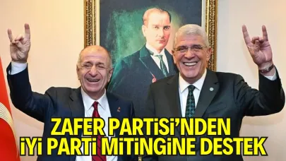 İYİ Parti’nin "Terörsüz Türkiye" protestosuna Zafer Partisi’nden destek
