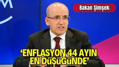 Bakan Şimşek’ten Enflasyon Açıklaması: “44 Ayın En Düşük Seviyesi”