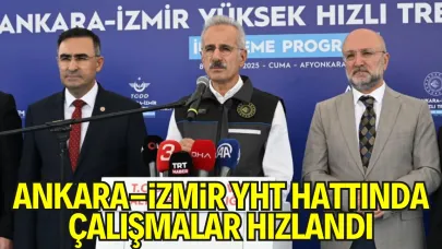 Ankara-İzmir Yüksek Hızlı Tren Hattı’nda Çalışmalar Tüm Hızıyla Sürüyor