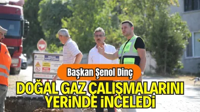 Başkan Şenol Dinç Doğal Gaz Çalışmalarını Yerinde İnceledi
