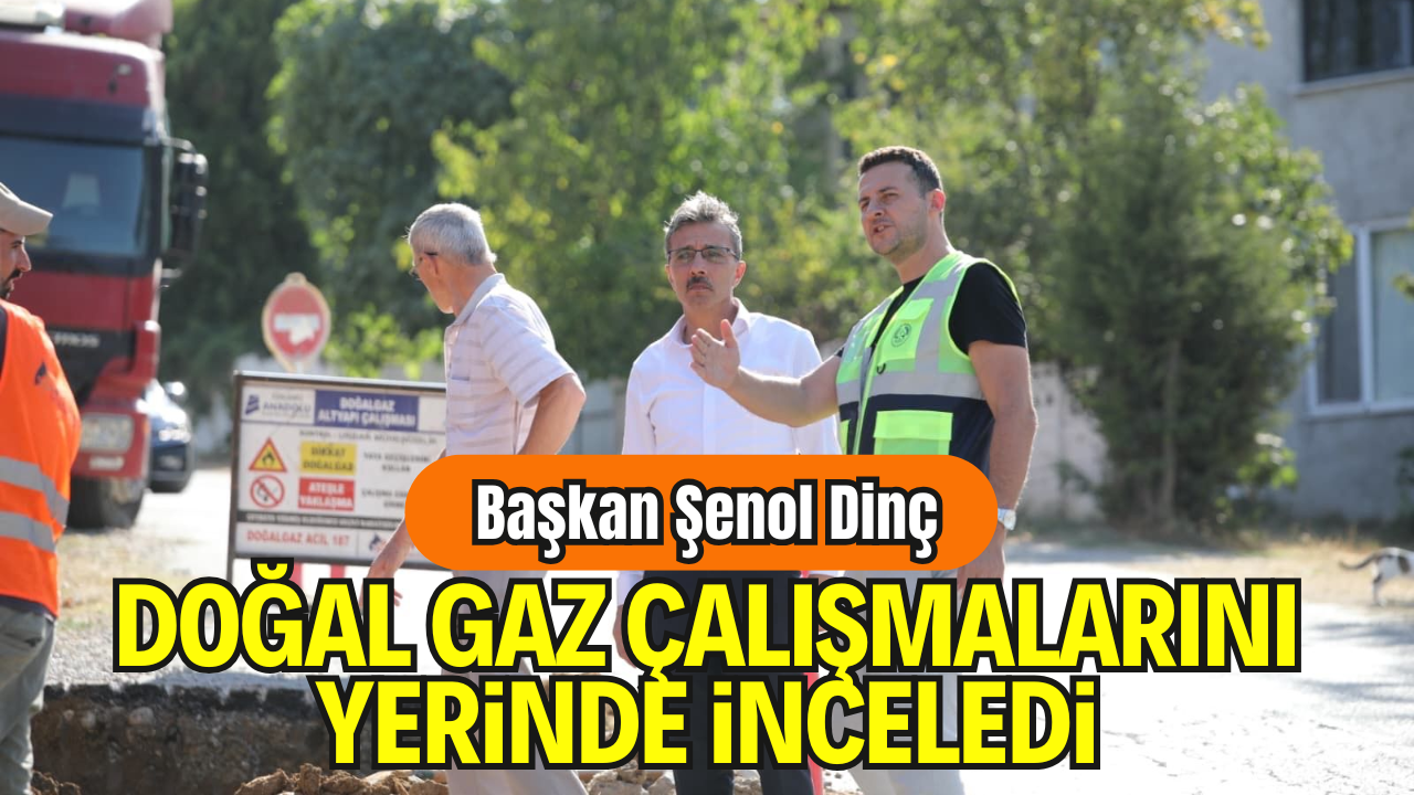 Başkan Şenol Dinç Doğal Gaz Çalışmalarını Yerinde İnceledi