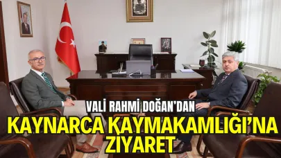 Vali Rahmi Doğan’dan Kaynarca Kaymakamlığı’na Ziyaret