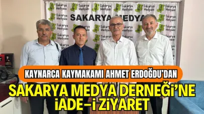 Kaynarca Kaymakamı Ahmet Erdoğdu’dan Sakarya Medya Derneği’ne İade-i Ziyaret