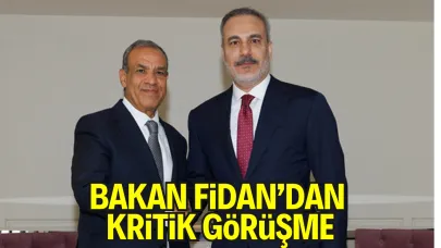 Fidan, Mısırlı Mevkidaşıyla Cidde’de Görüştü