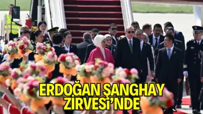 Cumhurbaşkanı Erdoğan Çin’de Şanghay İşbirliği Örgütü Zirvesi’nde