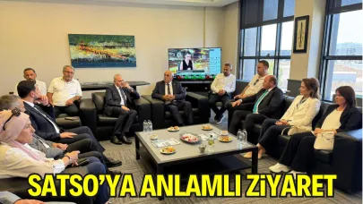 İYİ Parti Sakarya İl Başkanı Ahmet Uçak ve Ferizli Belediye Başkanı Mehmet Ata’dan SATSO Ziyareti