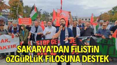 Sakarya’dan Filistin Özgürlük Filosuna Destek İçin Kitlesel Basın Açıklaması Yapıldı.