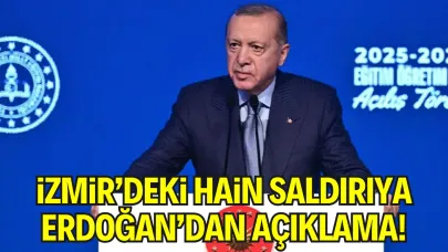 Cumhurbaşkanı Erdoğan’dan İzmir’deki saldırıya ilişkin açıklama: “16 yaşındaki fail yakalandı”