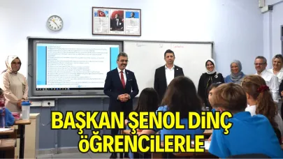 Başkan Şenol Dinç Öğrencilerle