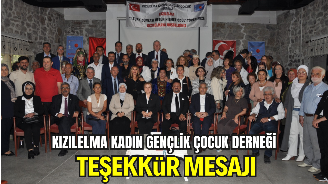 Kızılelma Kadın Gençlik Çocuk Derneği Teşekkür Mesajı