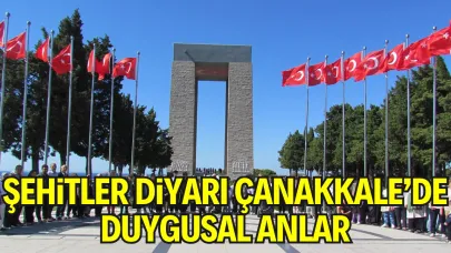 Şehitler Diyarı Çanakkale’de Duygusal Anlar