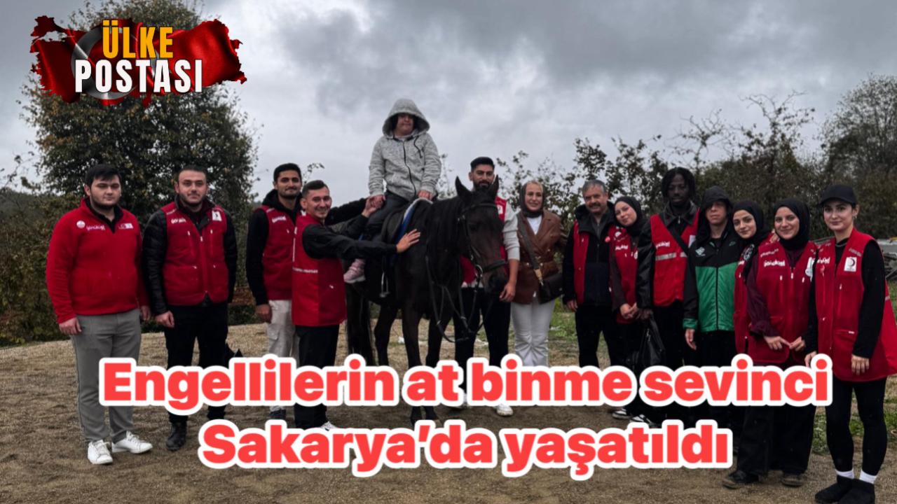 Engellilerin at binme sevinci Sakarya’da yaşatıldı