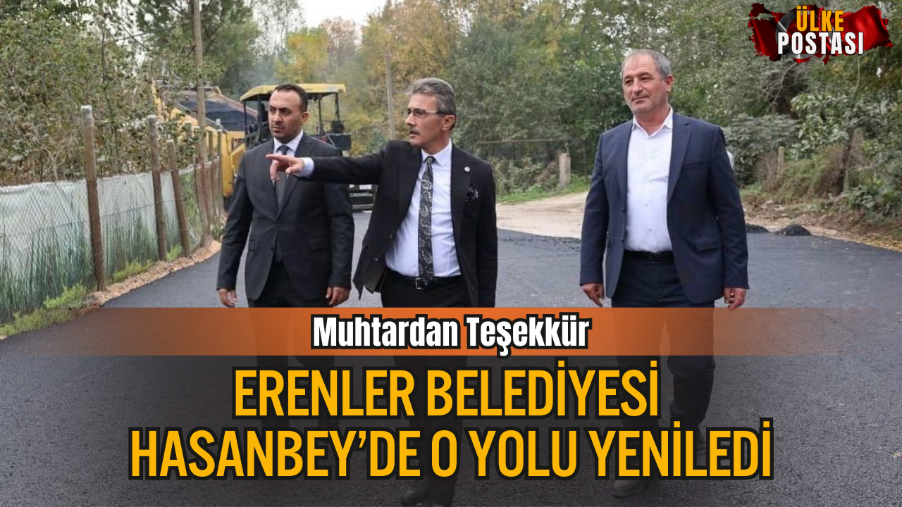 Erenler Belediyesi Hasanbey’de O Yolu Yeniledi