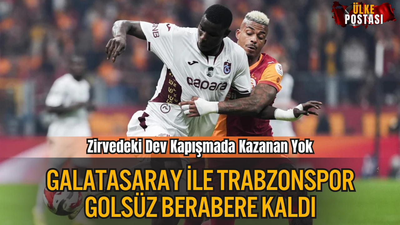 Galatasaray ile Trabzonspor golsüz berabere kaldı