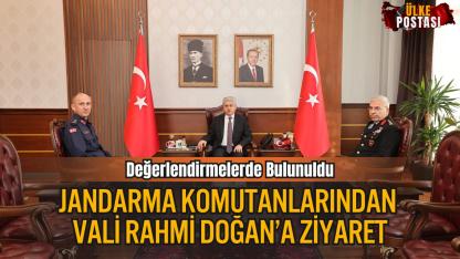 Jandarma Komutanlarından Vali Rahmi Doğan’a Ziyaret