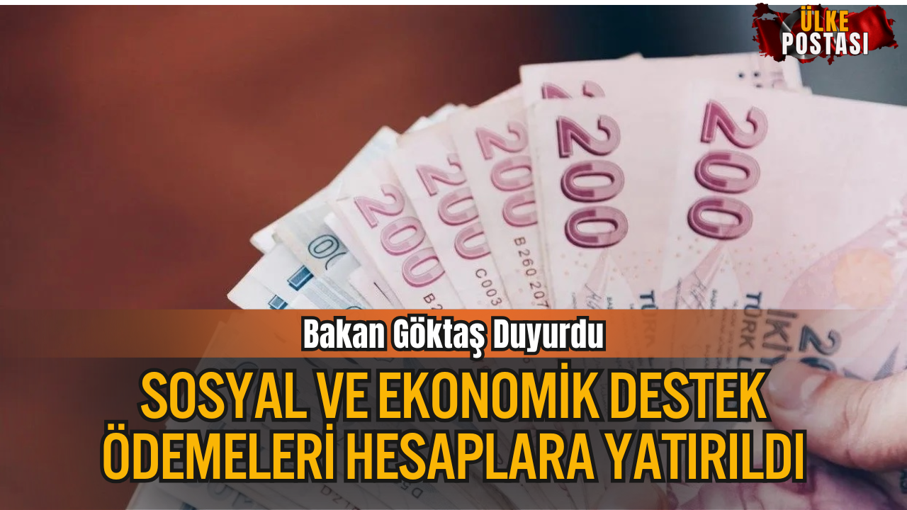 Kasım Ayı Sosyal ve Ekonomik Destek Ödemeleri Hesaplara Yatırıldı