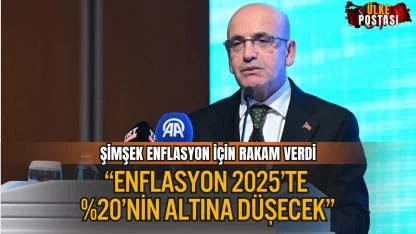 Şimşek: “Enflasyon 2025’te %20’nin Altına, 2026’da Tek Haneye Düşecek”