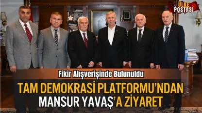 Tam Demokrasi Platformu’ndan Mansur Yavaş’a Ziyaret