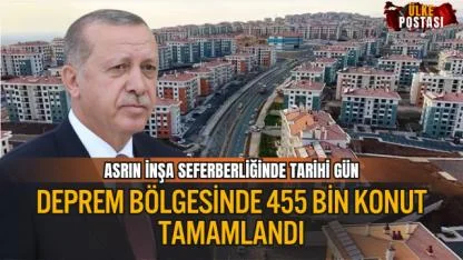 ASRIN İNŞA SEFERBERLİĞİNDE TARİHİ GÜN: DEPREM BÖLGESİNDE 455 BİN KONUT TAMAMLANDI