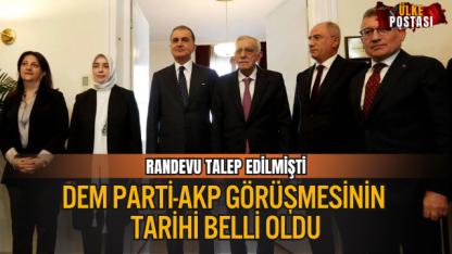 DEM PARTİ İLE AKP GÖRÜŞMESİ 20 ARALIK’TA YAPILACAK