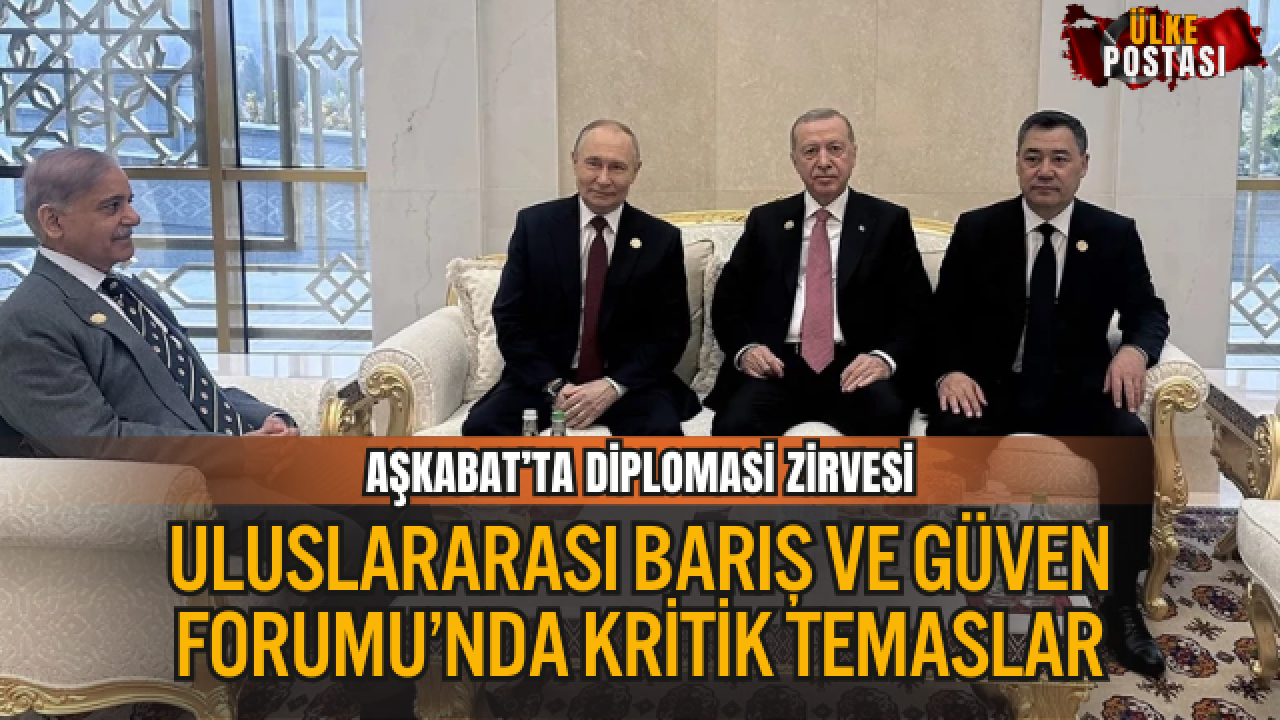 ERDOĞAN AŞKABAT’TA LİDERLERLE YOĞUN DİPLOMASİ TRAFİĞİ YÜRÜTTÜ