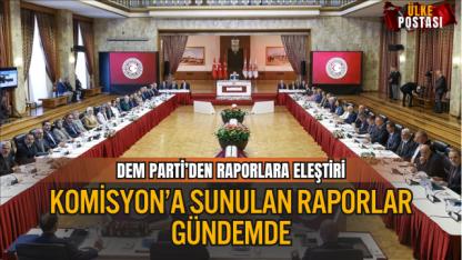 MİLLİ DAYANIŞMA, KARDEŞLİK VE DEMOKRASİ KOMİSYONU’NA SUNULAN RAPORLAR GÜNDEMDE