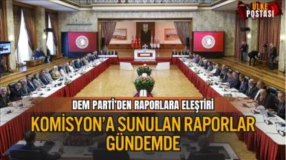 MİLLİ DAYANIŞMA, KARDEŞLİK VE DEMOKRASİ KOMİSYONU’NA SUNULAN RAPORLAR GÜNDEMDE