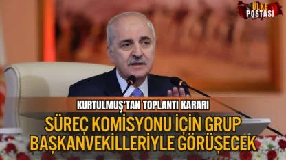 TBMM BAŞKANI KURTULMUŞ, SÜREÇ KOMİSYONU İÇİN GRUP BAŞKANVEKİLLERİYLE GÖRÜŞECEK