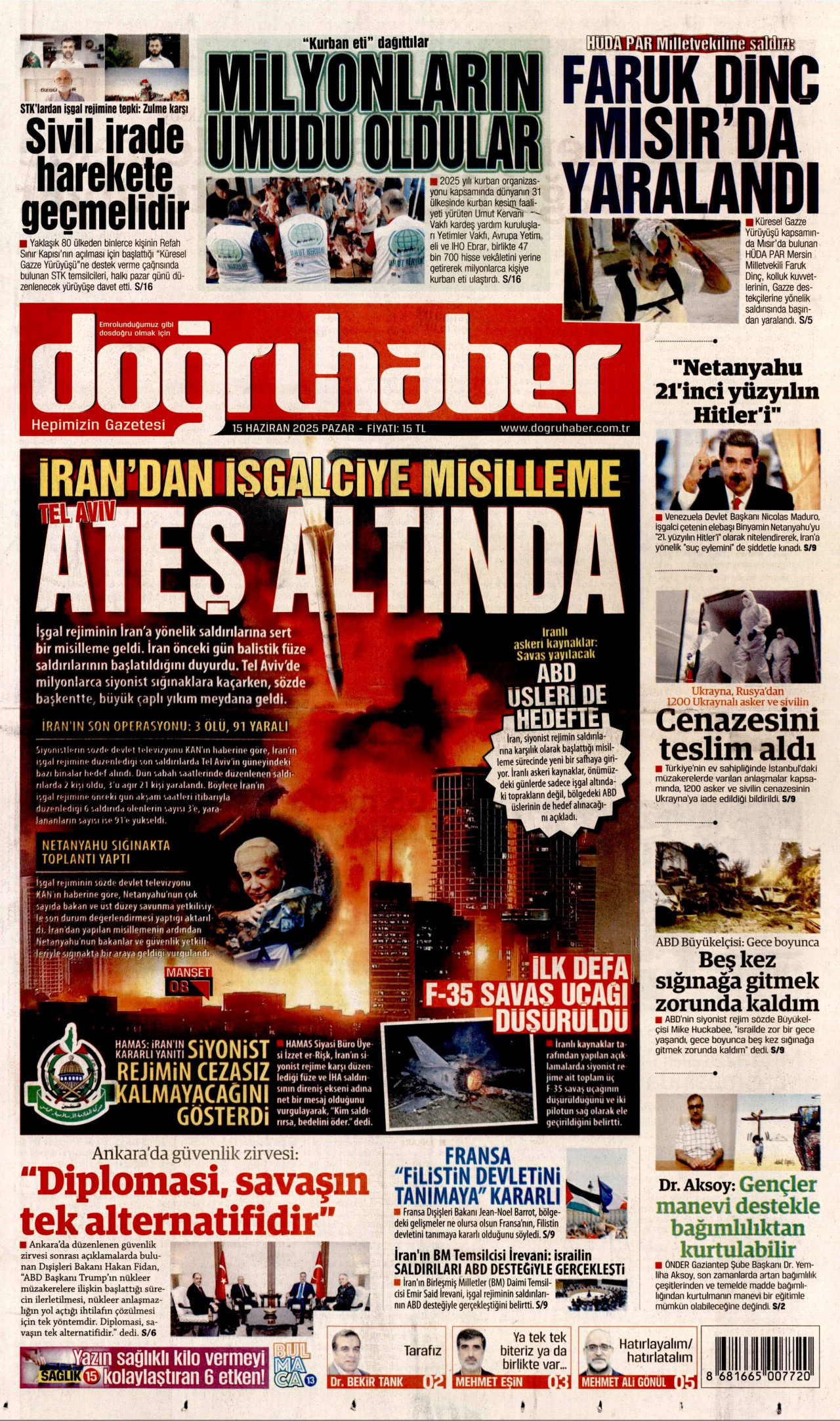 DOĞRU HABER Gazete Manşeti