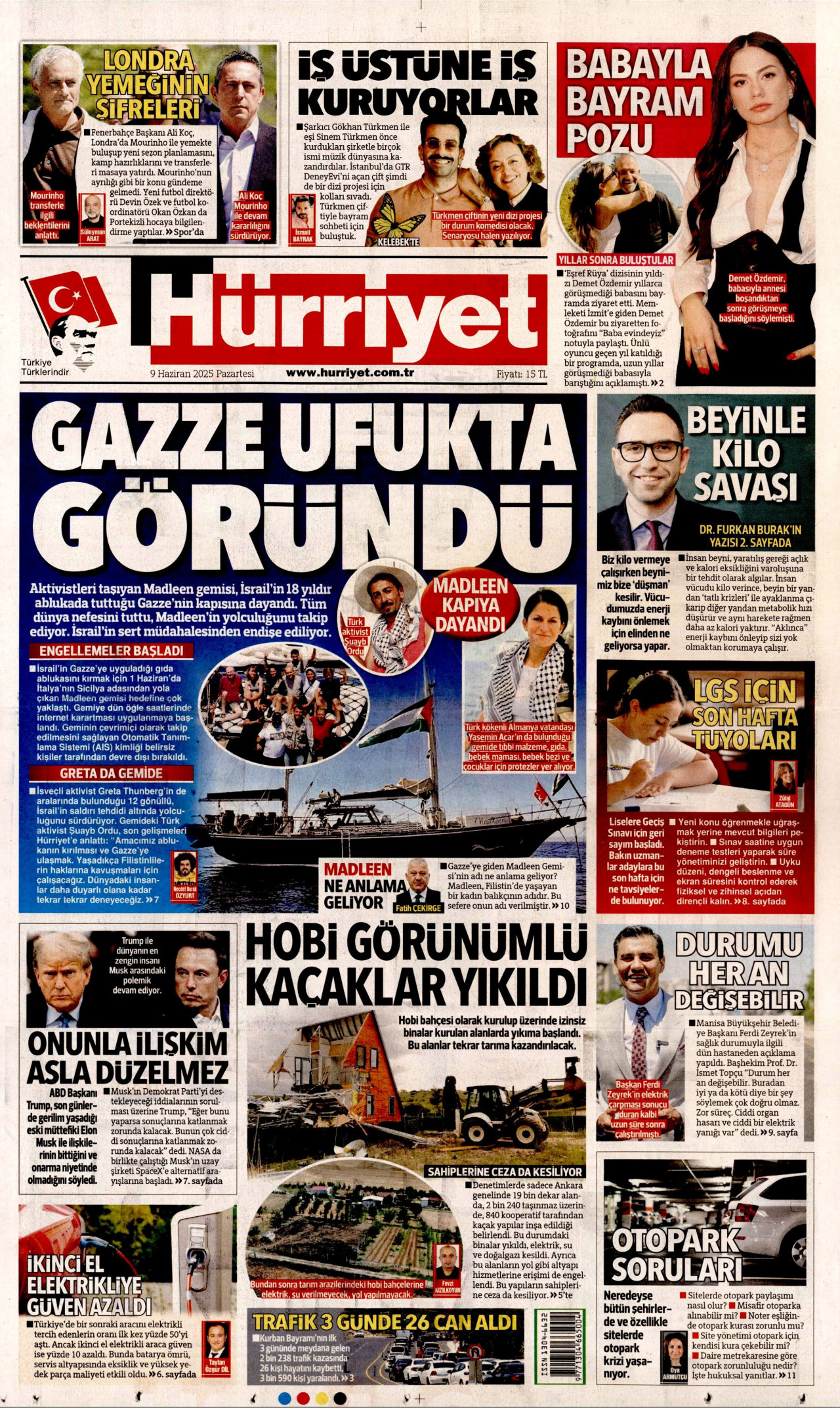 HÜRRİYET Gazete Manşeti
