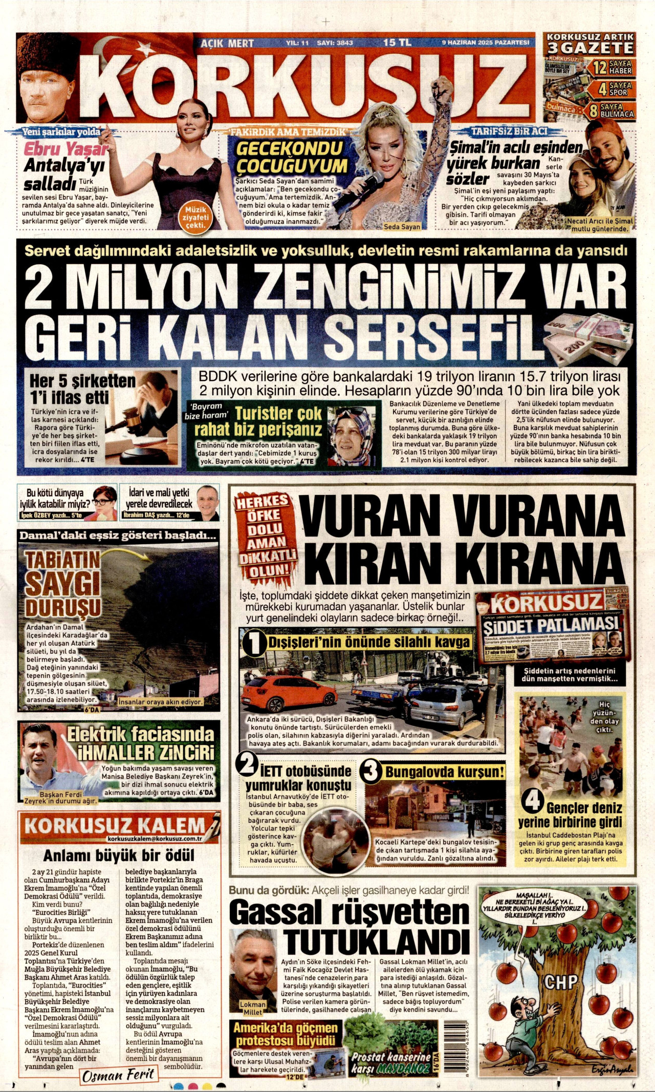 KORKUSUZ Gazete Manşeti