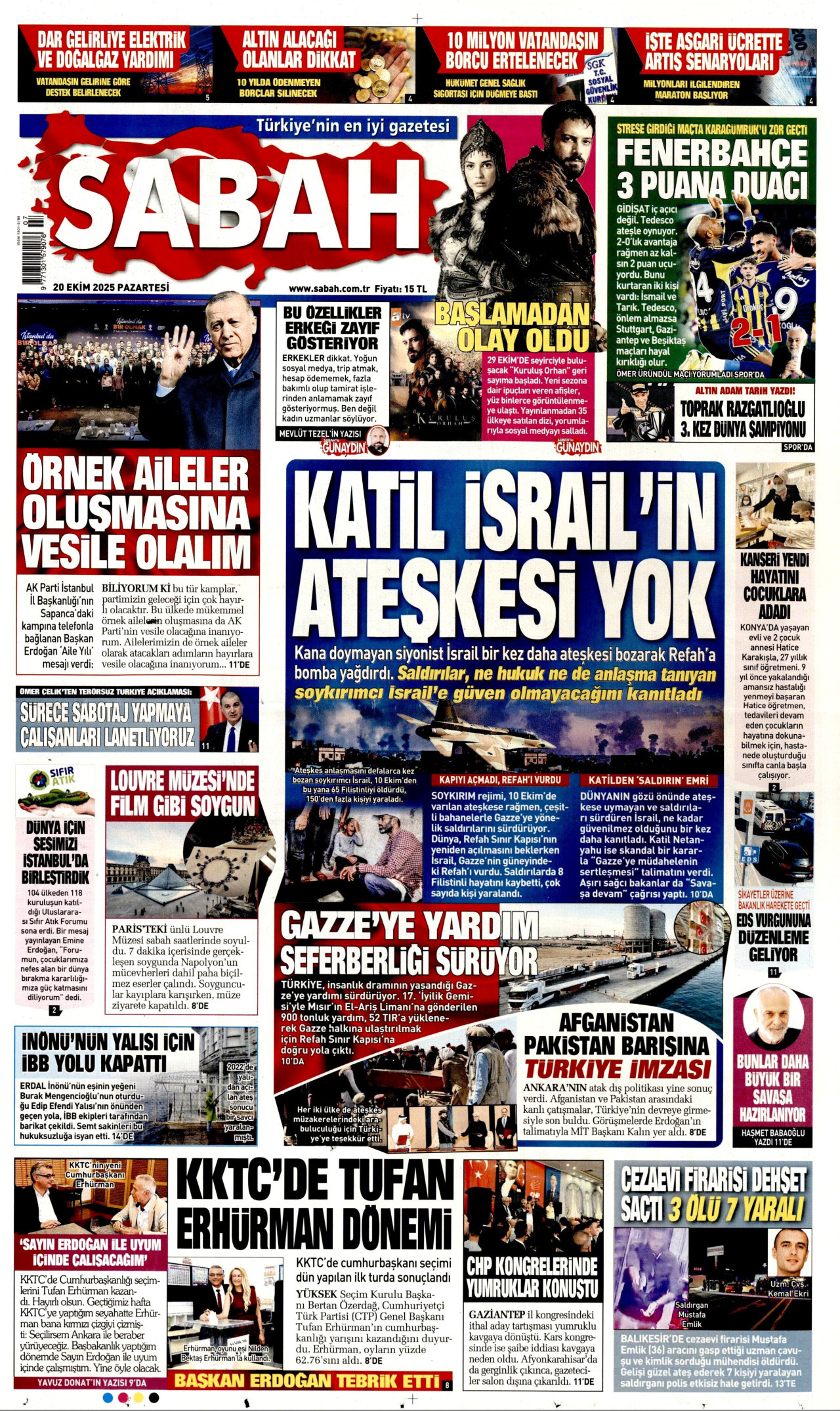 SABAH Gazete Manşeti
