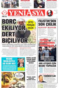 YENİ ASYA Gazete Manşeti