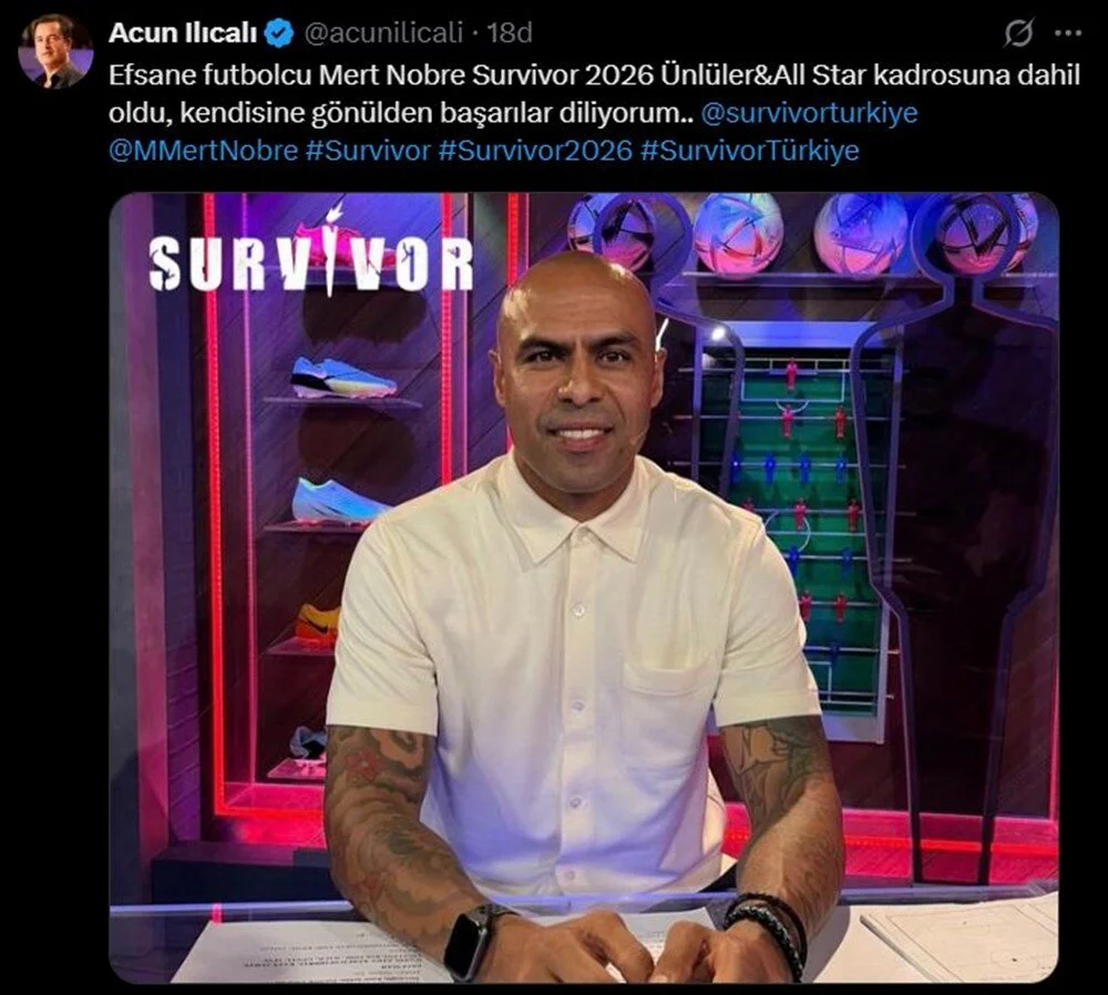 Acun Ilıcalı’dan açıklama: Mert Nobre Survivor 2026'da!